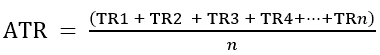 atr indicator calculation