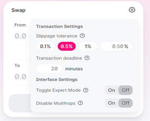 How to Increase Slippage Tolerance Percentage?