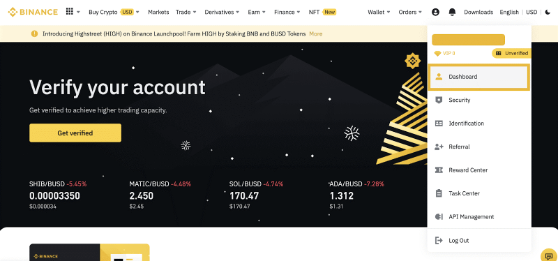 Binance Account