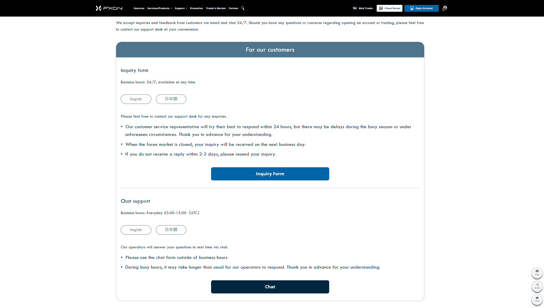 FXON