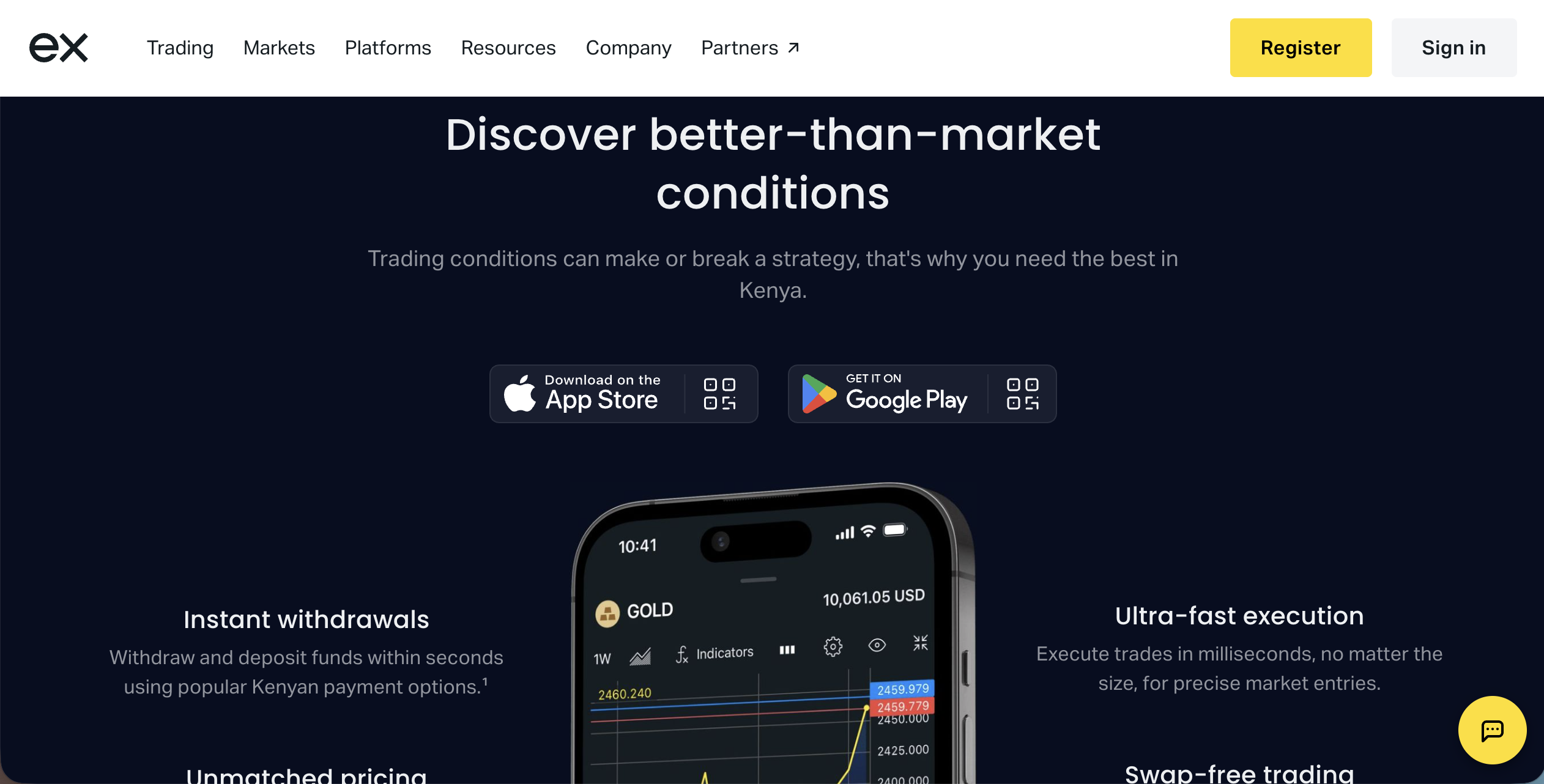 Exness website