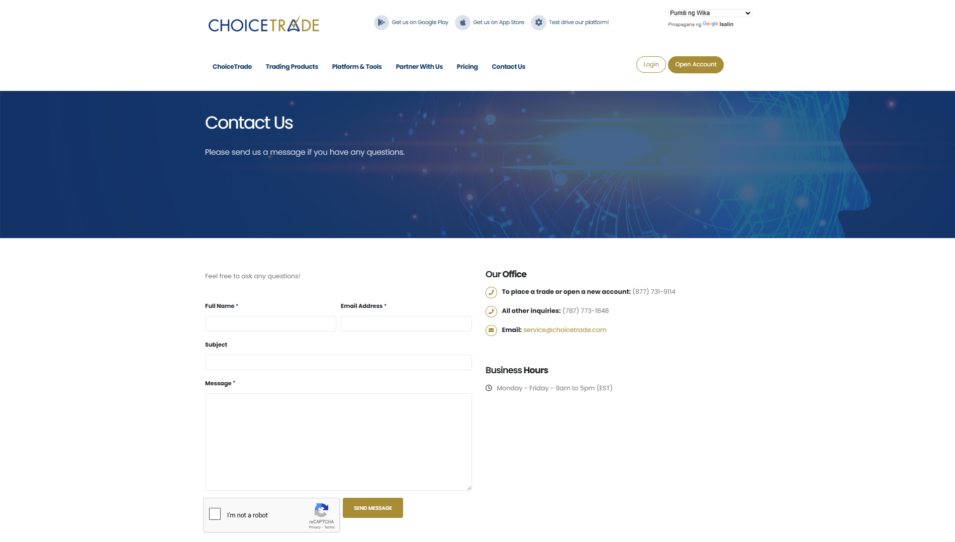 ChoiceTrade