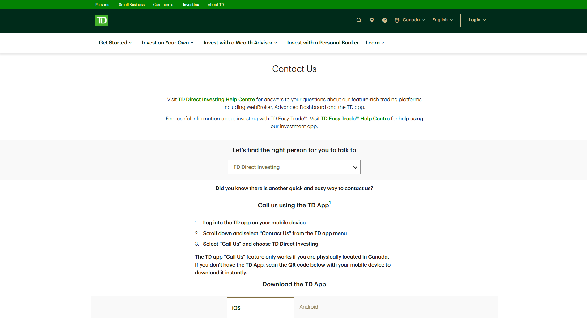 TD Direct Investing