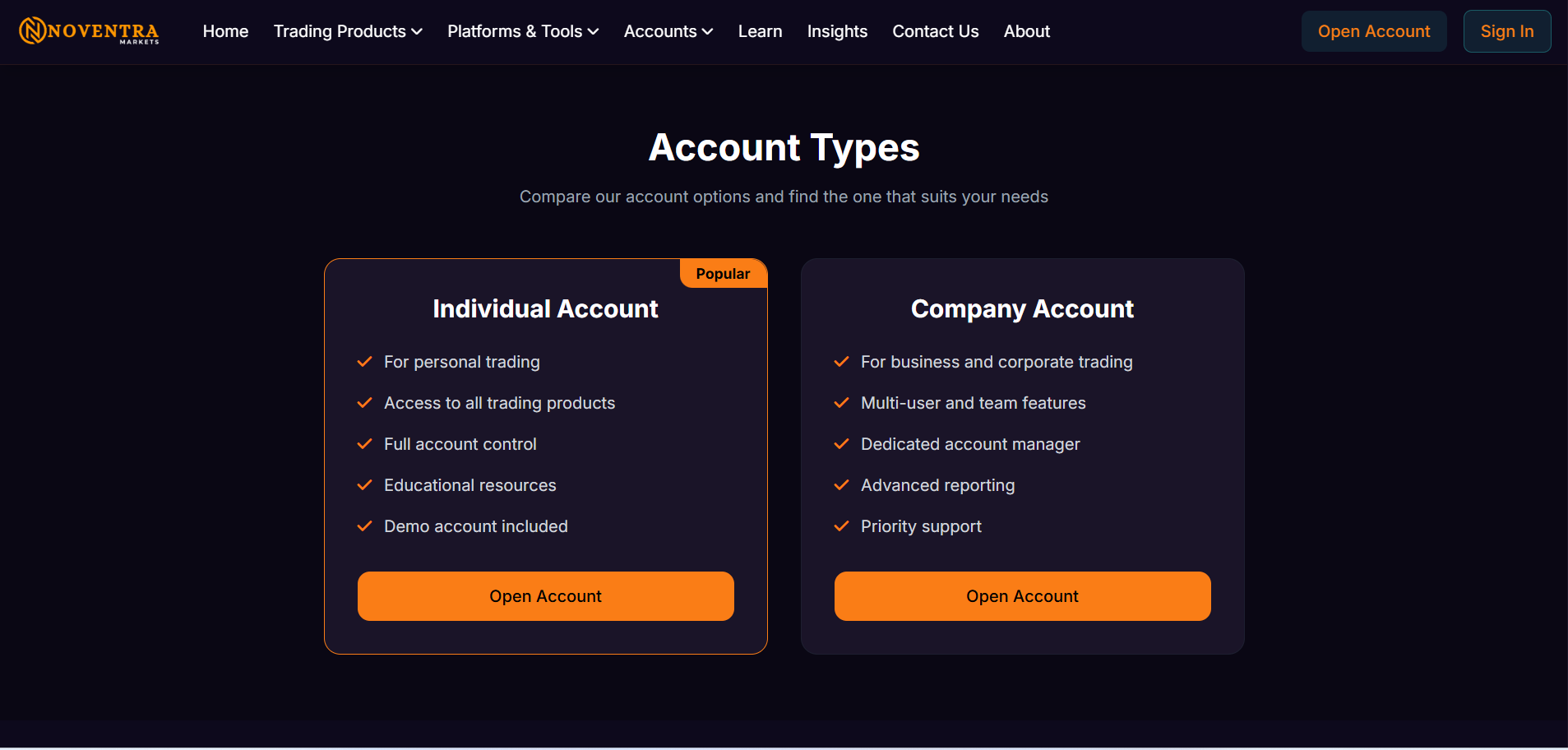 Noventra Exchange