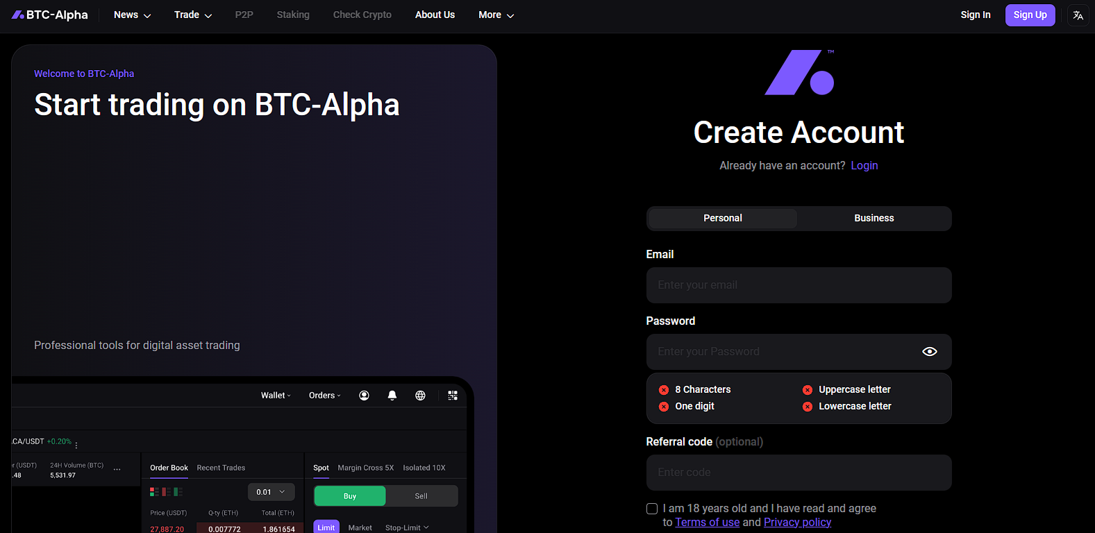 BTC-Alpha review
