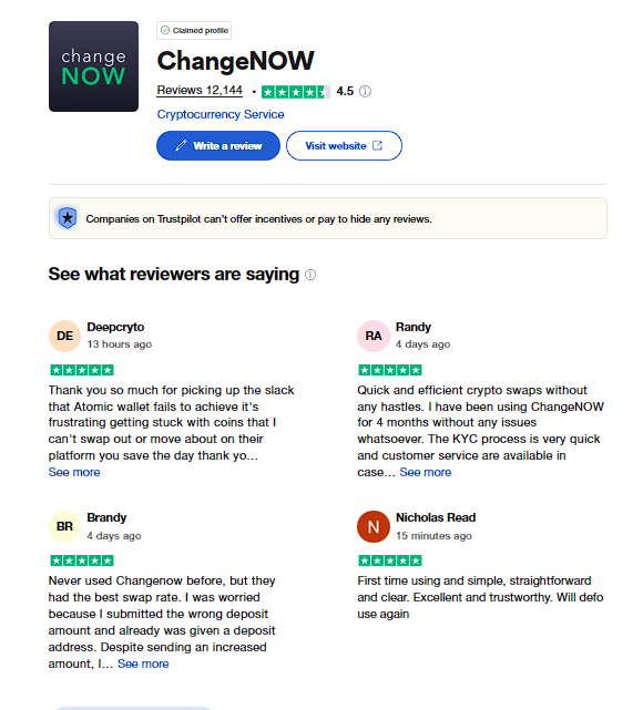 ChangeNOW review