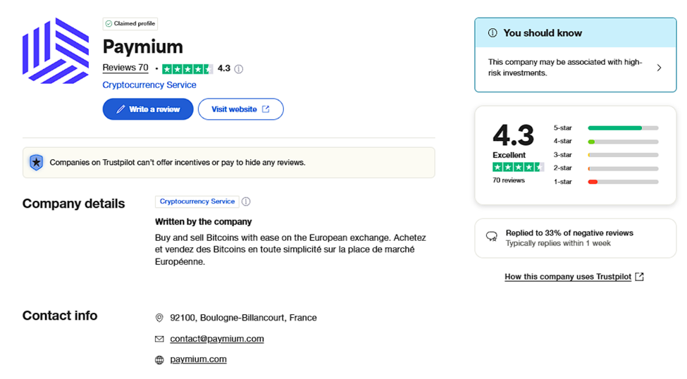 Paymium review
