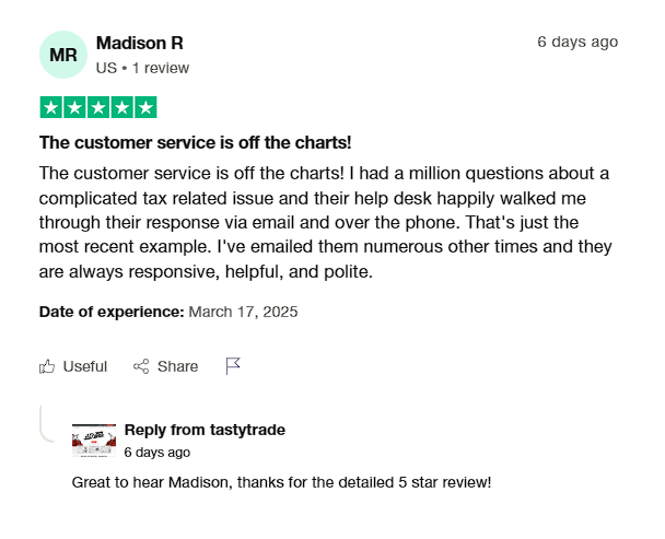 Tastytrade review