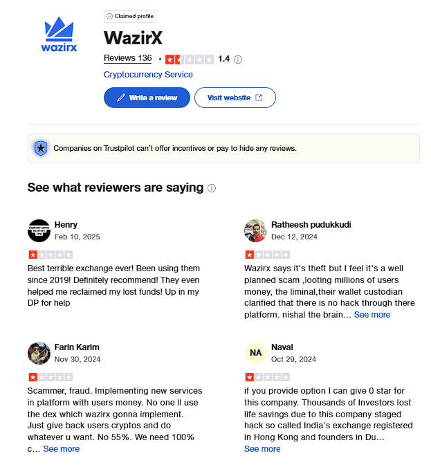 WazirX review