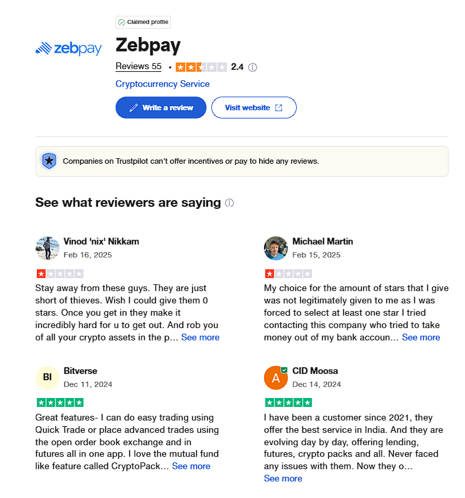 ZebPay review