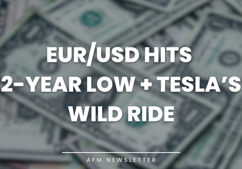 EUR/USD Hits 2-Year Low + Tesla’s Wild Ride